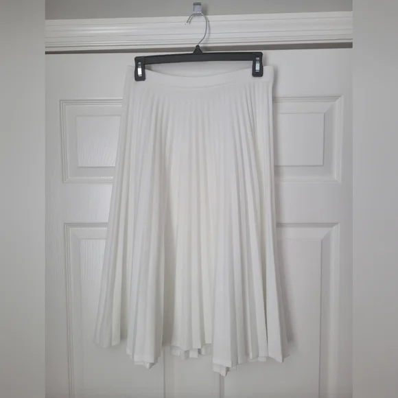 White Vintage Devon Midi Women's Skirt Size S-M - Picture 6 of 8
